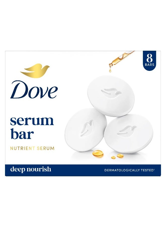 Dove Serum Bar | with Nutrient Serum | Deep Nourish |  (125g x 8) - Image 1